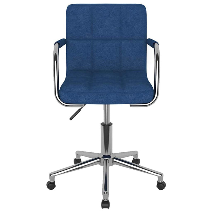 Scaun de bucătărie pivotant, albastru, material textil WALTI