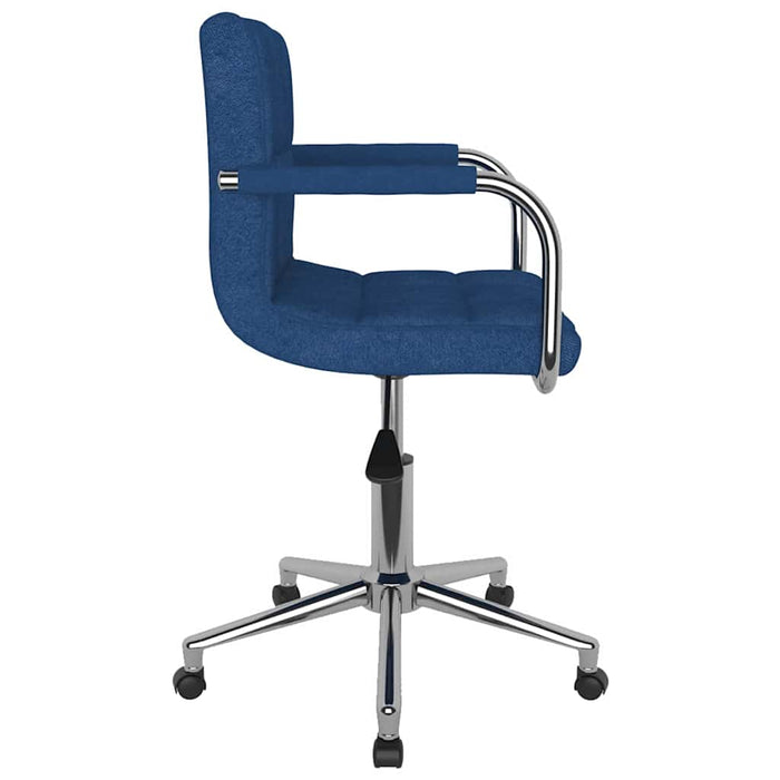 Scaun de bucătărie pivotant, albastru, material textil WALTI