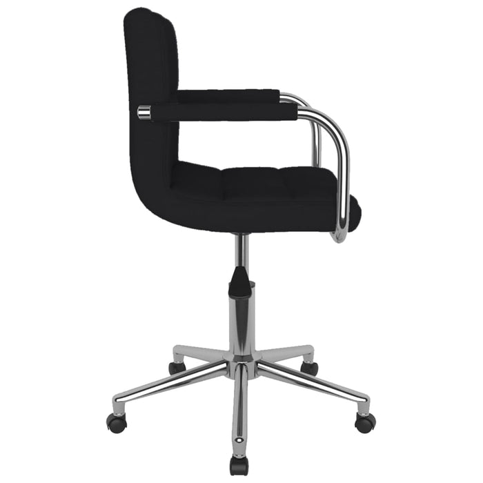 Scaun de bucătărie pivotant, negru, textil - WALTI WALTI
