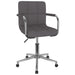 Scaun de bucătărie pivotant, gri taupe, material textil - WALTI WALTI