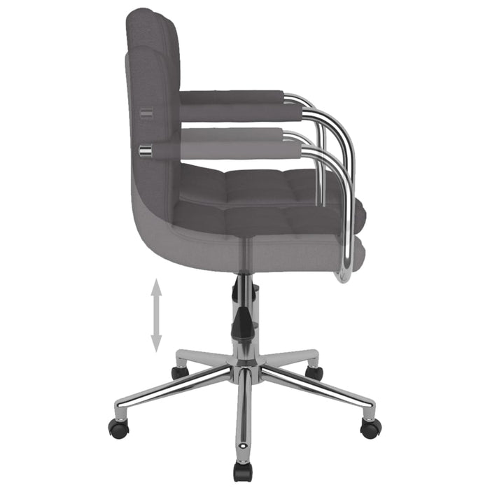 Scaun de bucătărie pivotant, gri taupe, material textil - WALTI WALTI