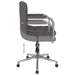 Scaun de bucătărie pivotant, gri taupe, material textil - WALTI WALTI