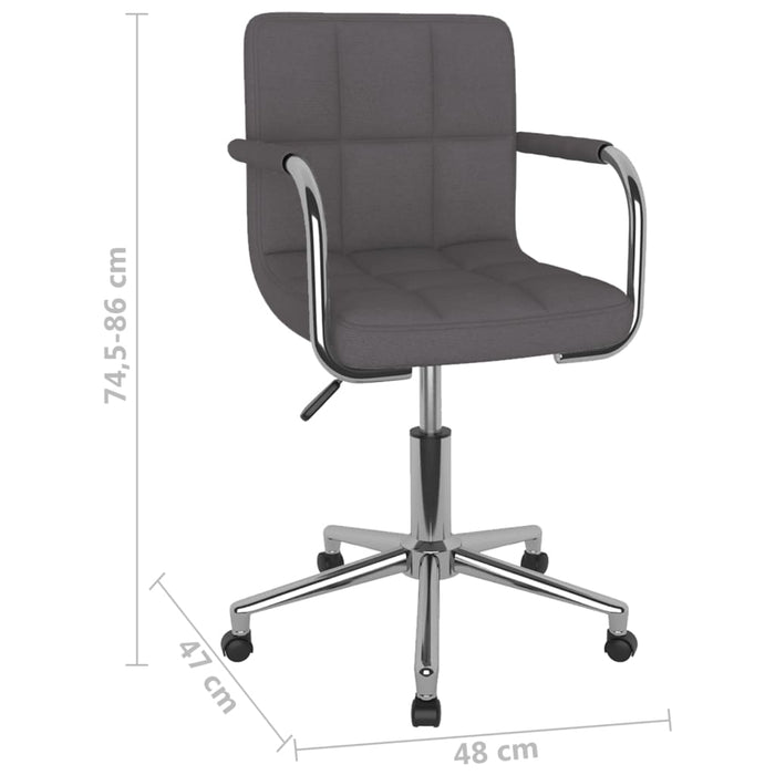 Scaun de bucătărie pivotant, gri taupe, material textil - WALTI WALTI