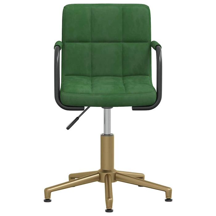 Scaune de bucătărie pivotante, 4 buc., verde închis, catifea WALTI