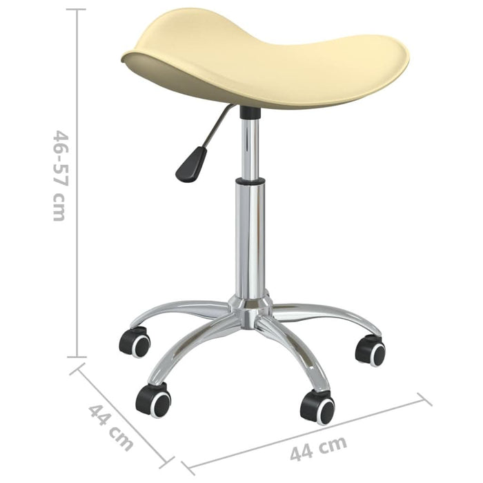 Scaun de birou, crem, piele ecologică - WALTI WALTI