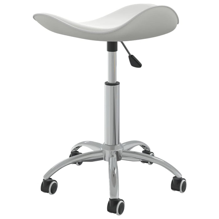 Scaun de masă pivotant, alb, piele ecologică - WALTI WALTI