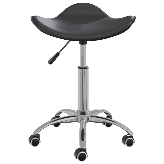 Scaun de masă pivotant, negru, piele ecologică - WALTI WALTI