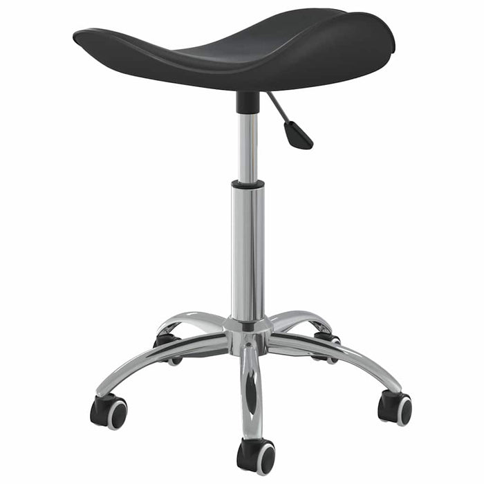 Scaun de masă pivotant, negru, piele ecologică - WALTI WALTI
