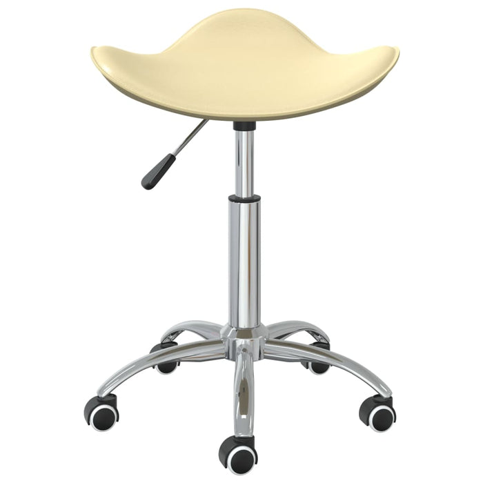 Scaun de masă pivotant, crem, piele ecologică - WALTI WALTI
