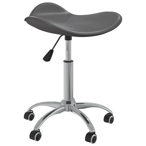 Scaun de masă pivotant, gri, piele ecologică - WALTI WALTI