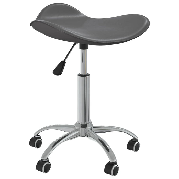 Scaun de masă pivotant, gri, piele ecologică - WALTI WALTI