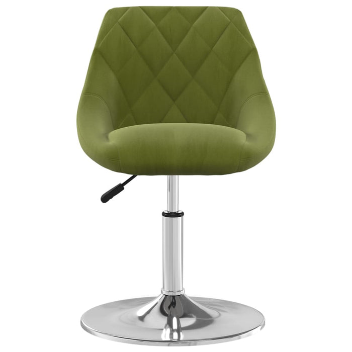Scaune de bucătărie pivotante, 4 buc., verde deschis, catifea WALTI