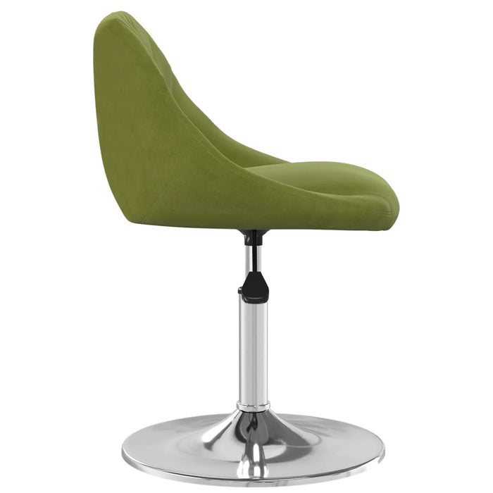Scaune de bucătărie pivotante, 4 buc., verde deschis, catifea WALTI