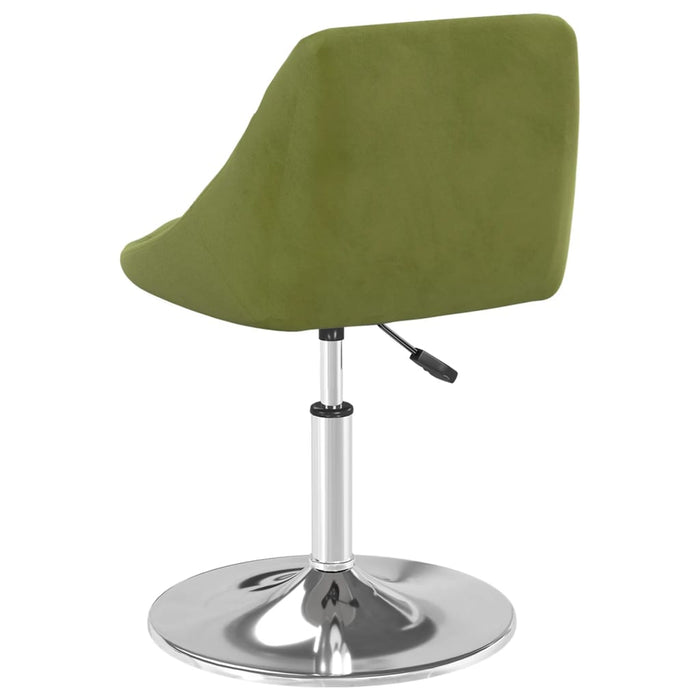 Scaune de bucătărie pivotante, 4 buc., verde deschis, catifea WALTI
