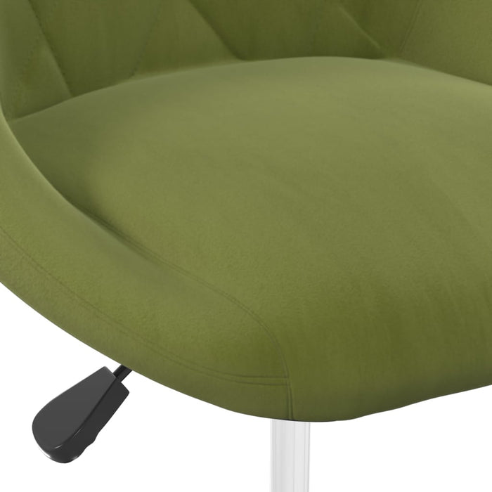 Scaune de bucătărie pivotante, 4 buc., verde deschis, catifea WALTI