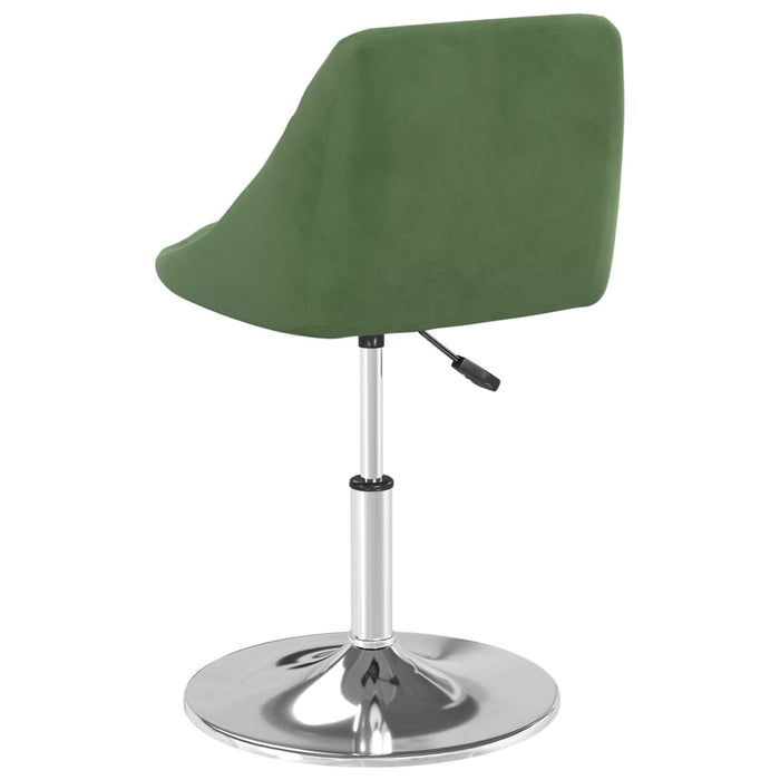 Scaune de bucătărie pivotante, 4 buc., verde închis, catifea WALTI