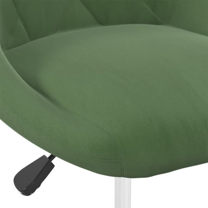 Scaune de bucătărie pivotante, 4 buc., verde închis, catifea WALTI