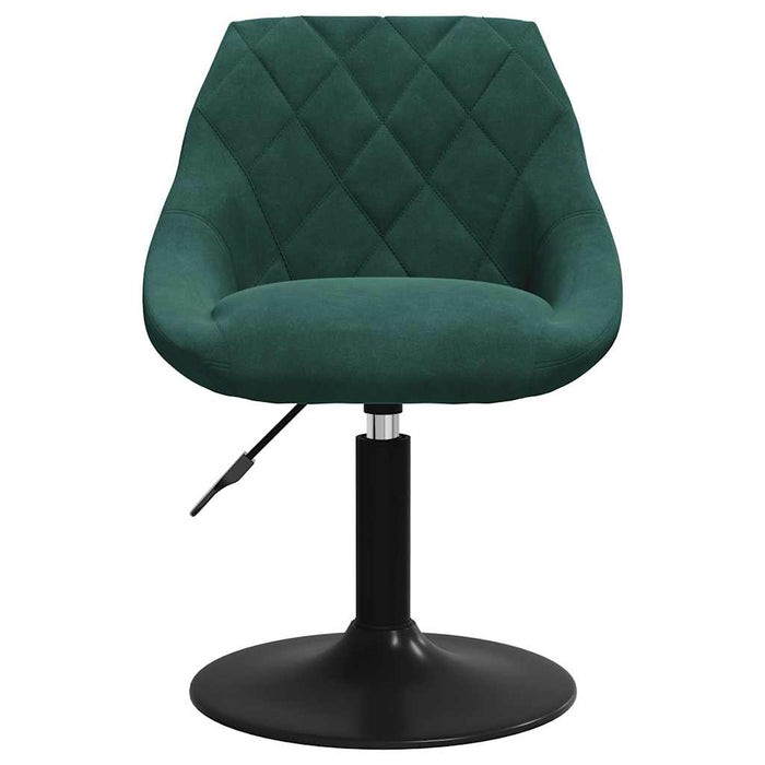 Scaune de bucătărie pivotante, 4 buc., verde închis, catifea - WALTI WALTI