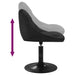 Scaune de sufragerie pivotante 6 buc, negru, catifea - WALTI WALTI