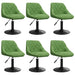 Scaune de sufragerie pivotante 6 buc, verde deschis, catifea - WALTI WALTI