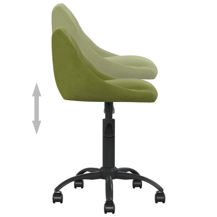 Scaun pentru birou, verde deschis, catifea - WALTI WALTI