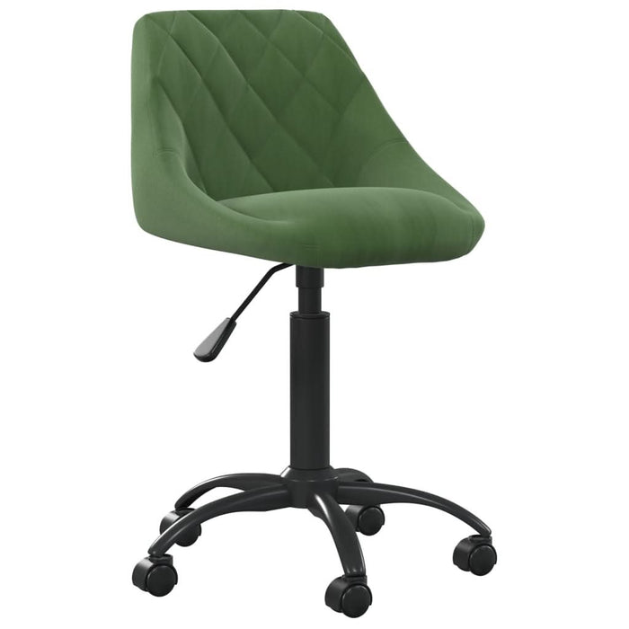 Scaun de birou pivotant, verde închis, catifea - WALTI WALTI