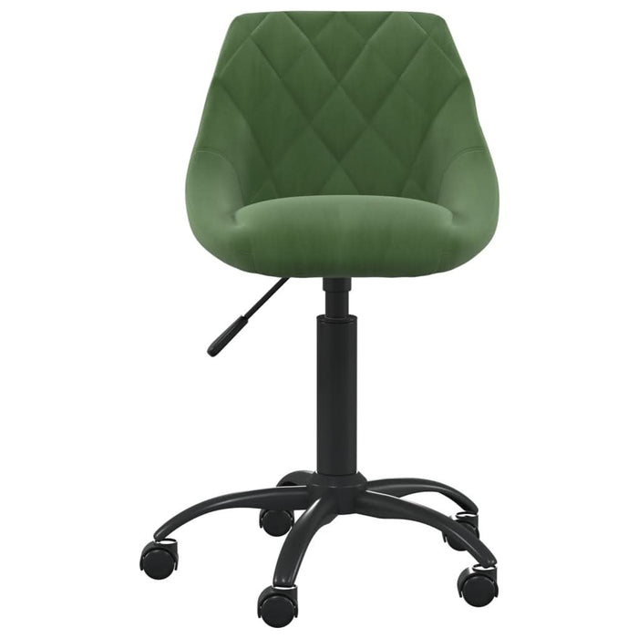 Scaun de birou pivotant, verde închis, catifea - WALTI WALTI