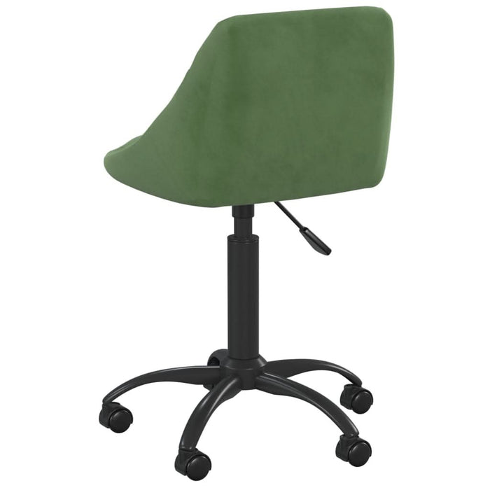 Scaun de birou pivotant, verde închis, catifea - WALTI WALTI