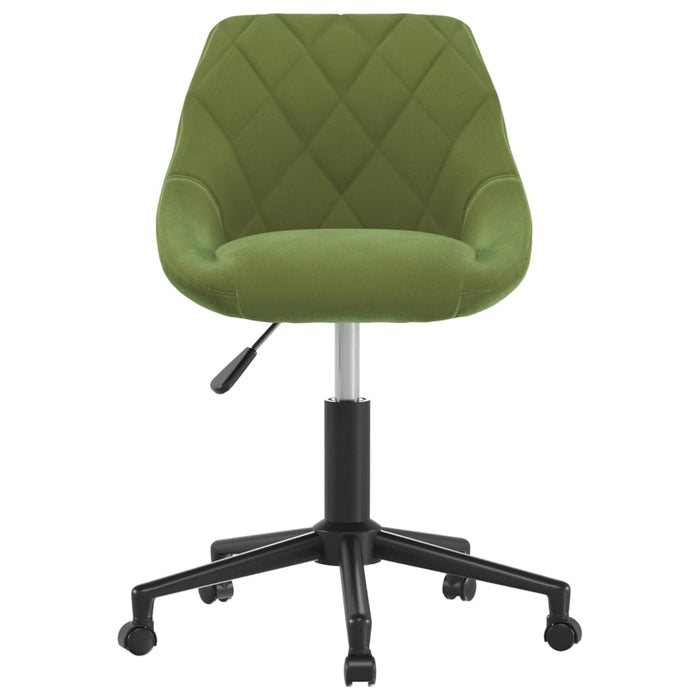Scaun de masă pivotant, verde deschis, catifea WALTI