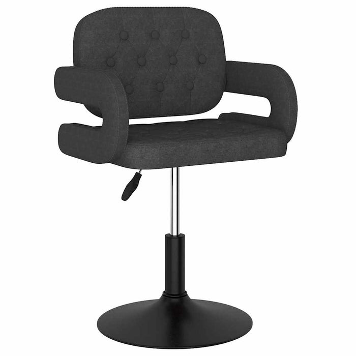 Scaune de bucătărie pivotante, 6 buc., gri închis, textil WALTI