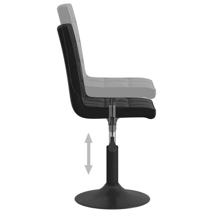 Scaune de masă pivotante, 4 buc., negru, catifea - WALTI WALTI