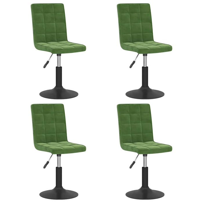 Scaune de bucătărie pivotante, 4 buc., verde închis, catifea - WALTI WALTI