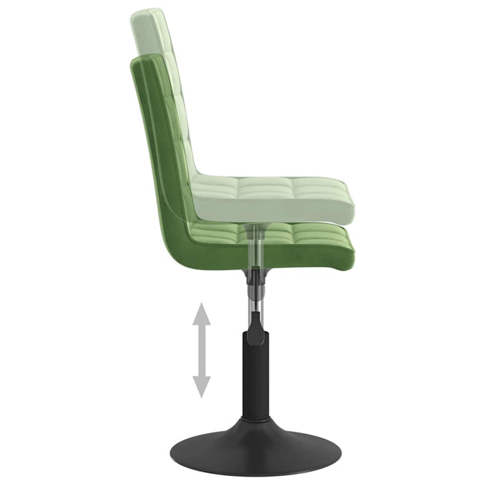 Scaune de bucătărie pivotante, 4 buc., verde închis, catifea - WALTI WALTI