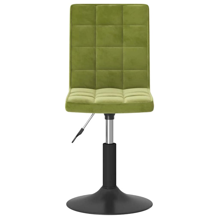 Scaune de sufragerie pivotante 6 buc, verde deschis, catifea WALTI