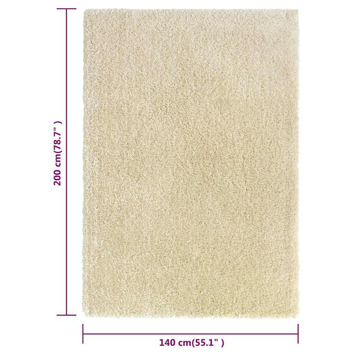 Covor moale cu fire înalte, bej, 140x200 cm, 50 mm WALTI