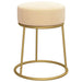 Taburet rotund, culoarea caisei, catifea - WALTI WALTI