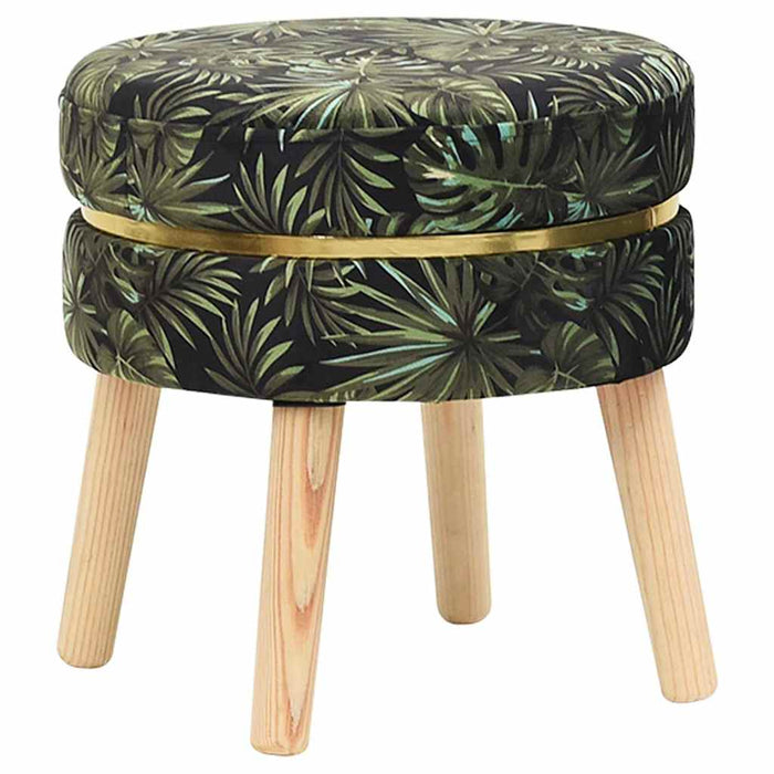 Taburet rotund, multicolor, material textil WALTI