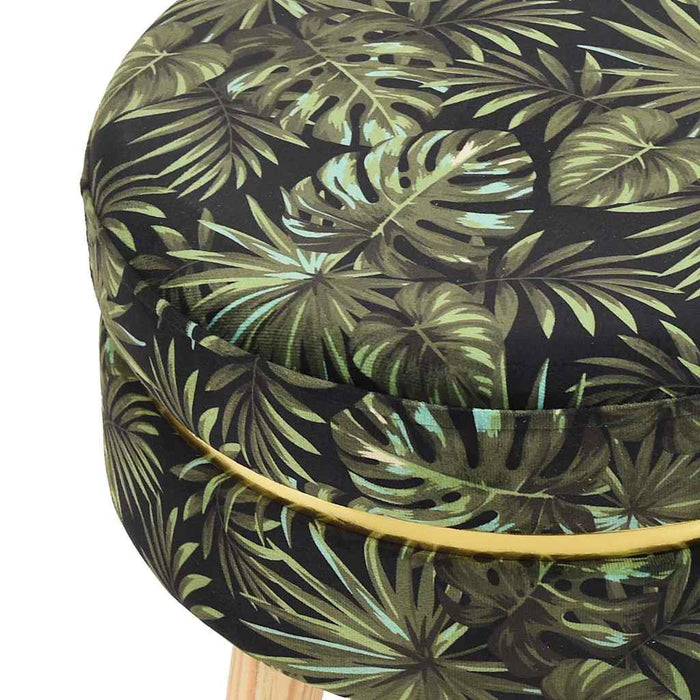 Taburet rotund, multicolor, material textil WALTI