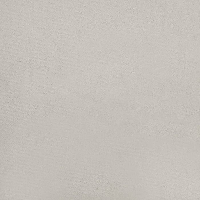Taburet depozitare rotund, gri deschis, catifea 31 x 37 cm WALTI