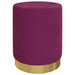 Taburet de depozitare rotund, violet, catifea 31 x 37 cm - WALTI WALTI