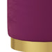 Taburet de depozitare rotund, violet, catifea 31 x 37 cm - WALTI WALTI