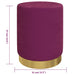 Taburet de depozitare rotund, violet, catifea 31 x 37 cm - WALTI WALTI