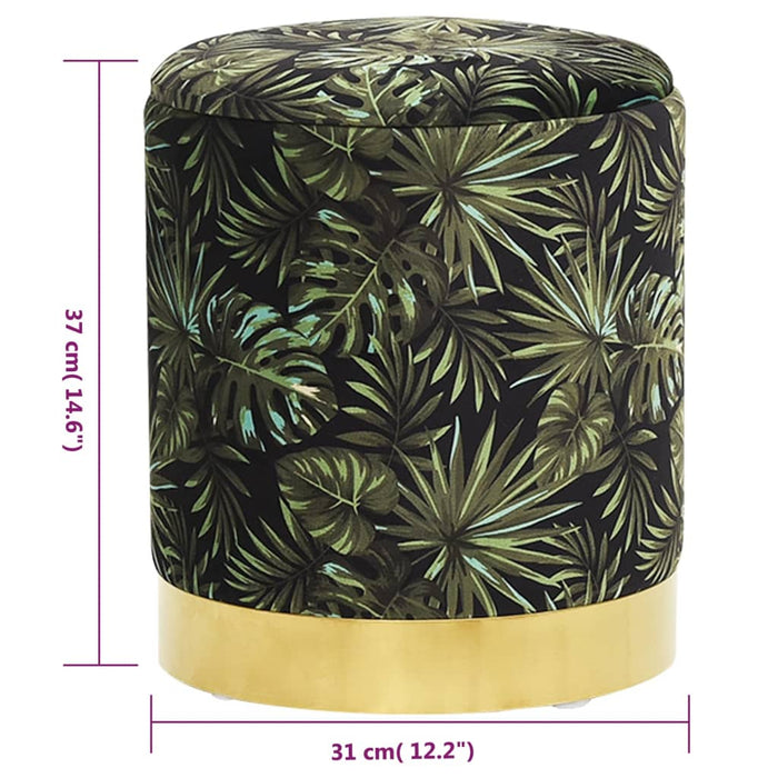 Taburet depozitare rotund, multicolor, material textil 31 x 37 cm WALTI