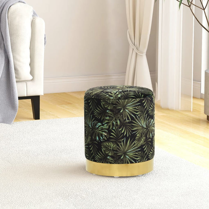 Taburet depozitare rotund, multicolor, material textil 31 x 37 cm WALTI
