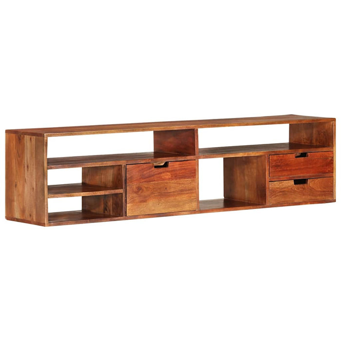 Comodă TV, 140x30x35 cm, lemn masiv de acacia WALTI