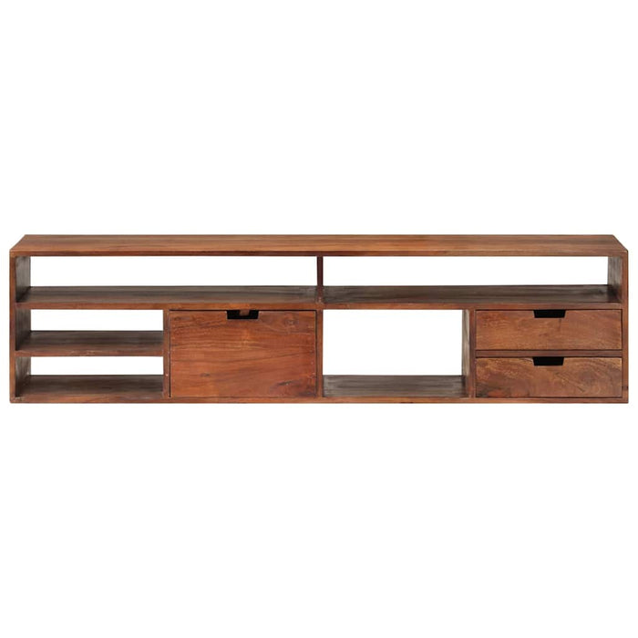 Comodă TV, 140x30x35 cm, lemn masiv de acacia WALTI