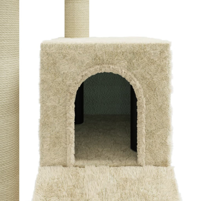 Ansamblu pisici cu stâlpi din funie de sisal, crem, 92 cm WALTI