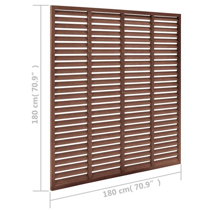 Gard tip oblon, maro, 180x180 cm, WPC - WALTI WALTI