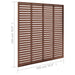 Gard tip oblon, maro, 180x180 cm, WPC - WALTI WALTI