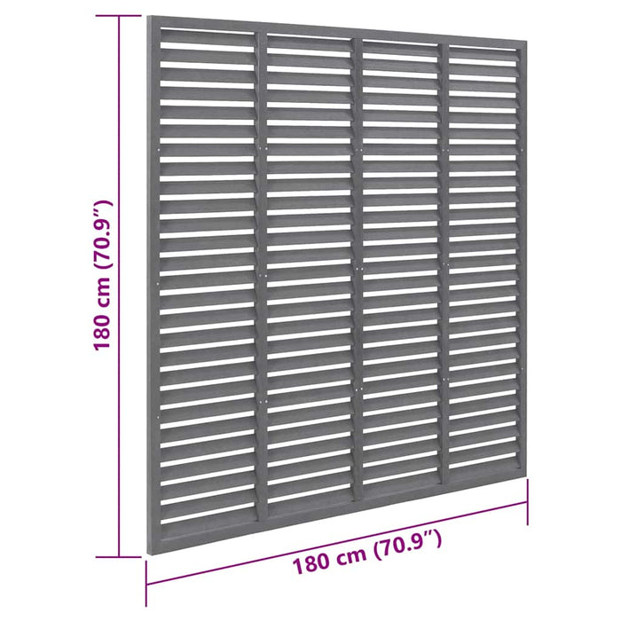 Gard tip oblon, gri, 180x180 cm, WPC - WALTI WALTI